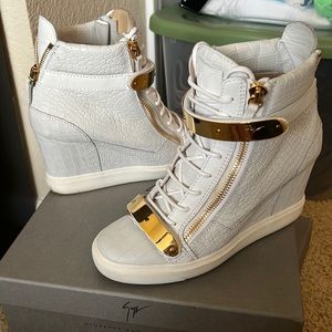 Giuseppe Zanotti wedge sneakers.